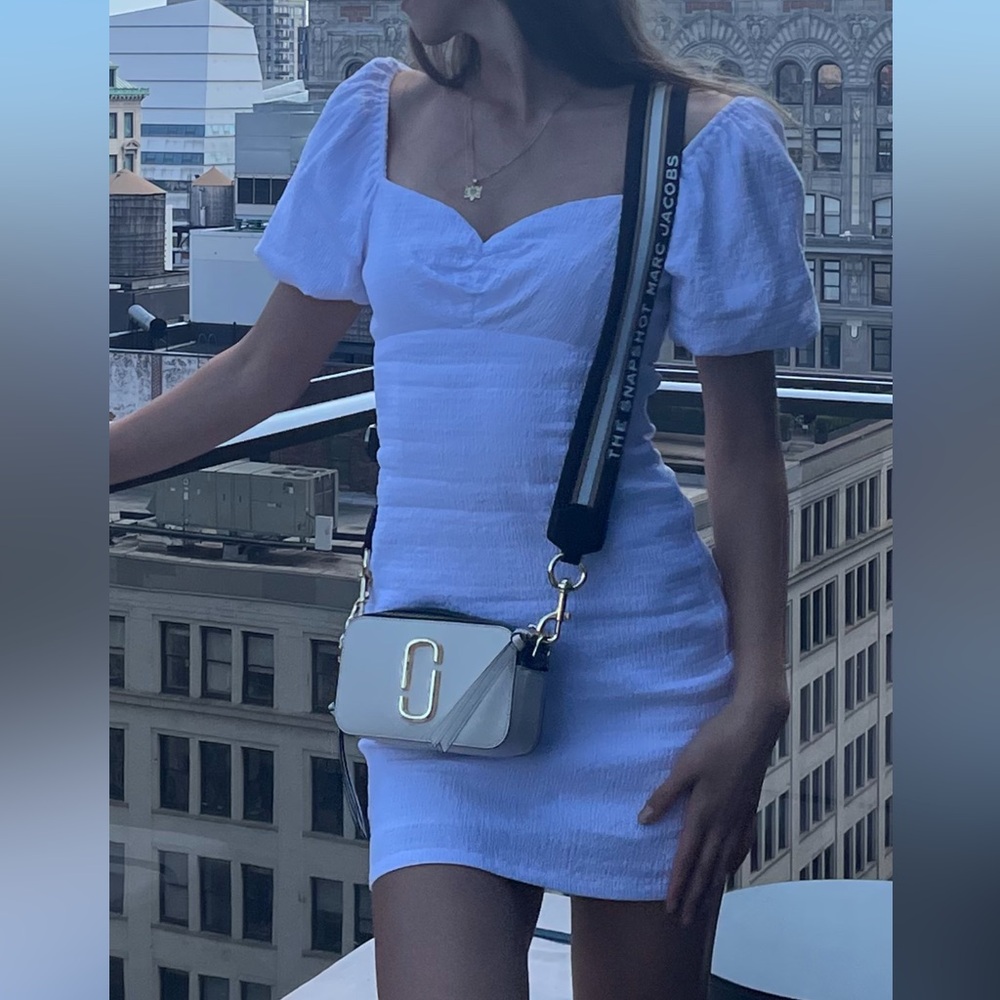 Guess white mini dress